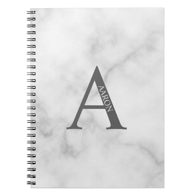 Personalised Monogram and Name Notebook (Front)