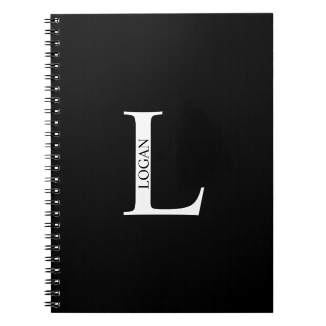 Personalised Monogram and Name Notebook (Front)
