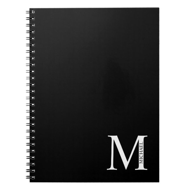 Personalised Monogram and Name Notebook (Front)