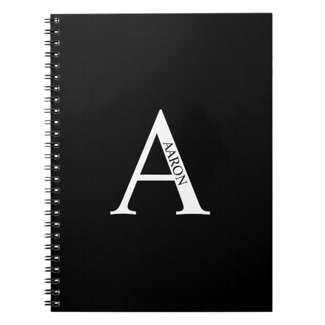 Personalised Monogram and Name Notebook (Front)