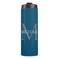 Personalised Monogram and Name Ocean Blue