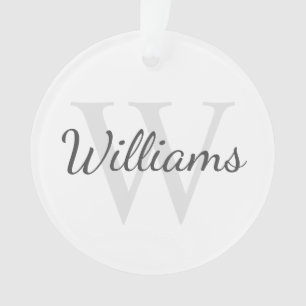 Personalised Monogram and Name Ornament