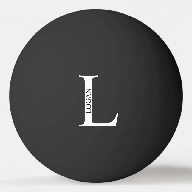 Personalised Monogram and Name Ping Pong Ball (Front)