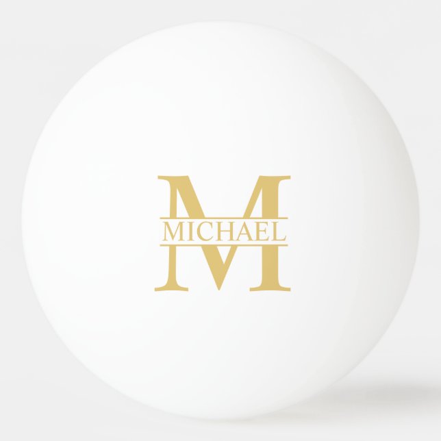 Personalised Monogram and Name Ping Pong Ball (Front)