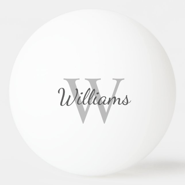 Personalised Monogram and Name Ping Pong Ball (Front)