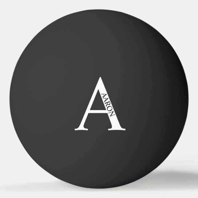 Personalised Monogram and Name Ping Pong Ball (Back)
