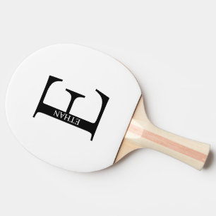 Personalised Monogram and Name Ping Pong Paddle
