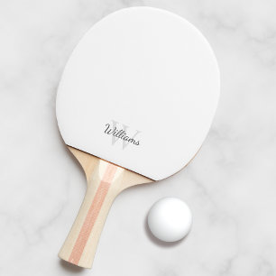 Personalised Monogram and Name Ping Pong Paddle