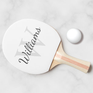 Personalised Monogram and Name Ping Pong Paddle