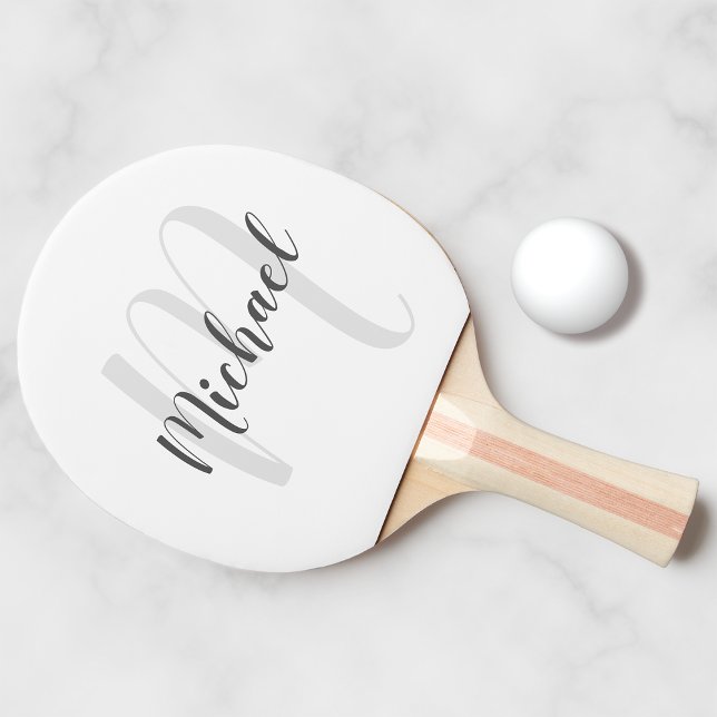 Personalised Monogram and Name Ping Pong Paddle (Creator Uploaded)