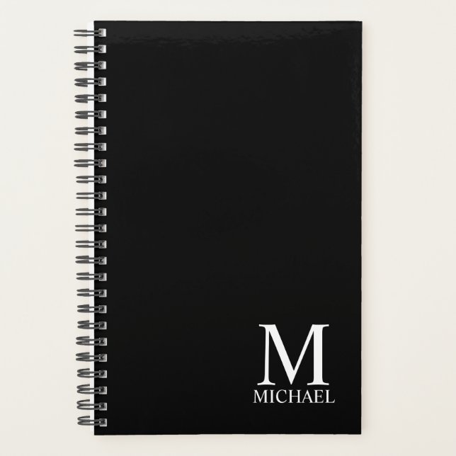 Personalised Monogram and Name Planner (Front)