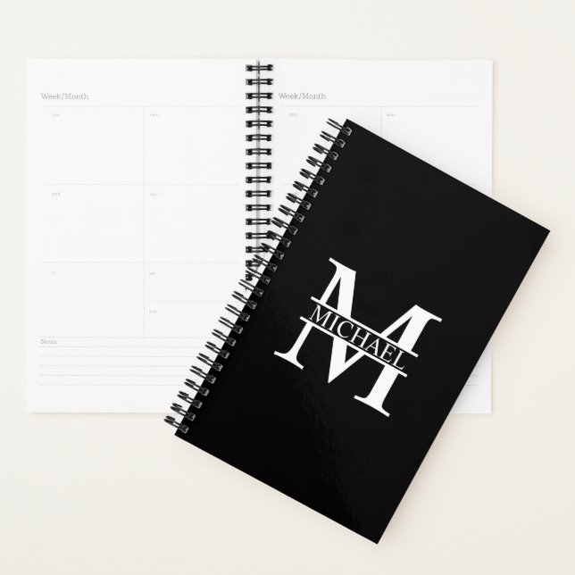 Personalised Monogram and Name Planner (Display)
