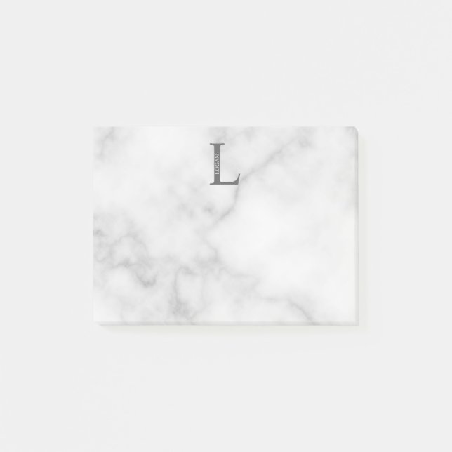 Personalised Monogram and Name Post-it Notes (Front)
