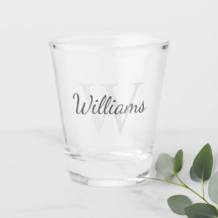 Personalised Monogram and Name Shot Glass