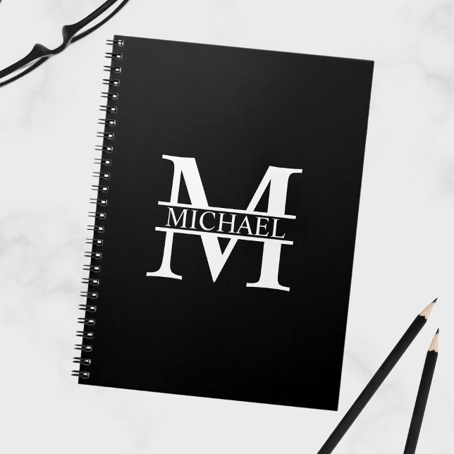 Personalised Monogram and Name Spiral Notebook (Creator Uploaded)