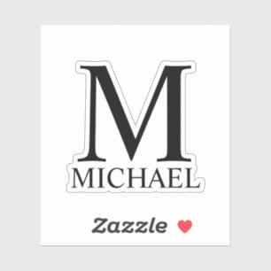 Personalised Monogram and Name Sticker
