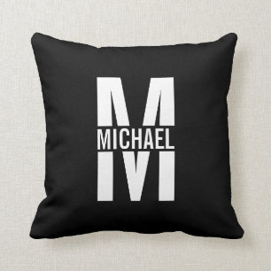 Personalised Monogram and Name Throw Pillow