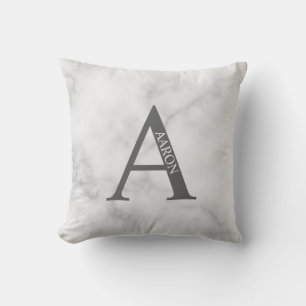 Personalised Monogram and Name Throw Pillow