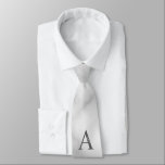 Personalised Monogram and Name Tie<br><div class="desc">Personalised Monogram and Name Gift
features personalised monogram and name in classic serif font style.

Perfect as father's day gifts for dad,  gifts for groomsmen and for any special occasions.</div>