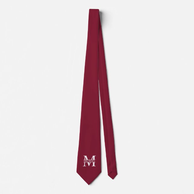 Personalised Monogram and Name Tie (Front)