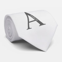 Personalised Monogram and Name Tie