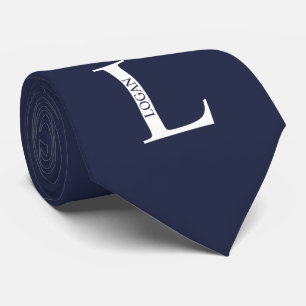 Personalised Monogram and Name Tie