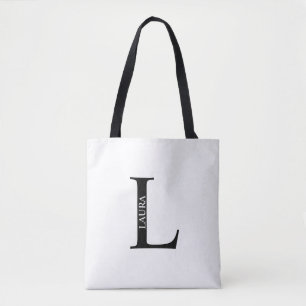 Personalised Monogram and Name Tote Bag