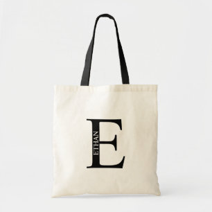 Personalised Monogram and Name Tote Bag