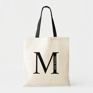 Personalised Monogram and Name Tote Bag