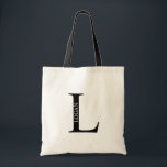 Personalised Monogram and Name Tote Bag<br><div class="desc">Personalised Monogram and Name Gift
features personalised monogram and name in classic serif font style.

Perfect for wedding,  holiday,  family reunion and for any special occasions.</div>