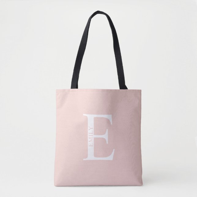 Personalised Monogram and Name Tote Bag (Front)
