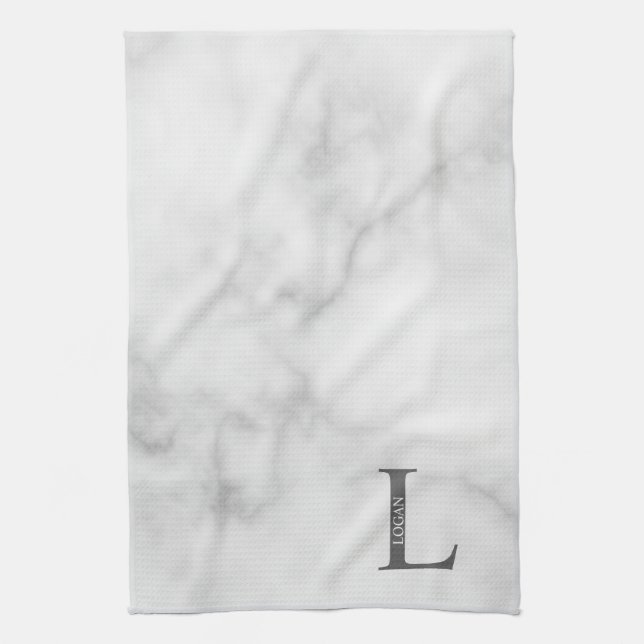 Personalised Monogram and Name Towel (Vertical)
