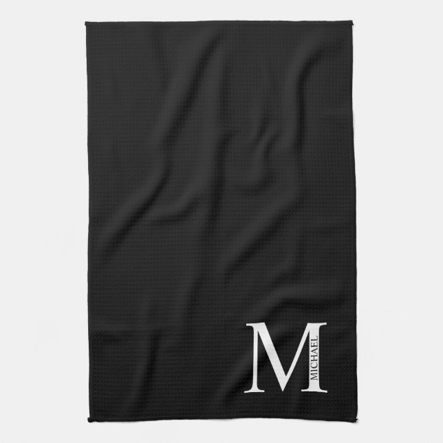 Personalised Monogram and Name Towel (Vertical)