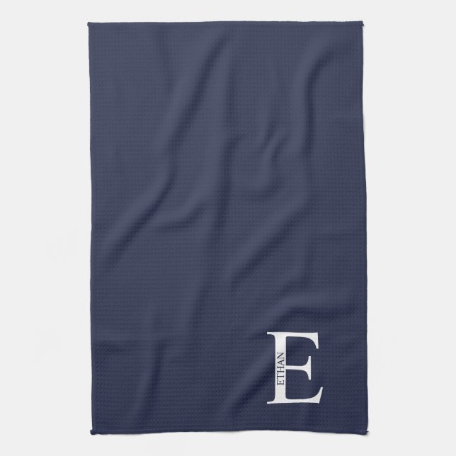 Personalised Monogram and Name Towel (Vertical)