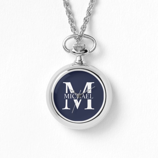 Personalised Monogram and Name Watch (Front)