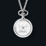 Personalised Monogram and Name Watch<br><div class="desc">Personalised Monogram and Name Gift
features personalised name in grey script font style and monogram in light grey serif font style as background,  on white background.

Perfect as holiday gift,  family reunion favours,  thank you gift for groomsmen and gift for any special occasions.</div>