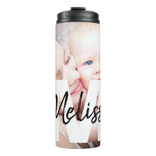 Personalised Monogram and photo Thermal Tumbler