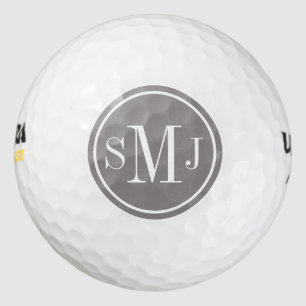 Personalised Monogram and Titanium Frame Golf Balls