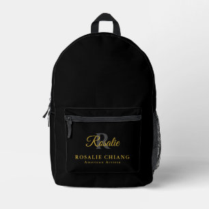 Personalised Monogram Backpack with Name & Title
