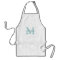 Personalised monogram baking apron for women