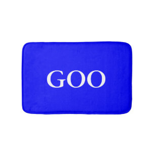 Personalised Monogram Blue Bath Mat