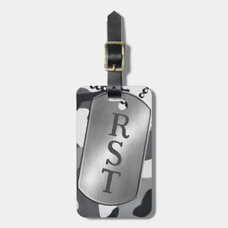 Personalised Monogram Camouflage Military Dog Tags