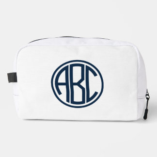 Personalised Monogram Canvas Zipper Pouch