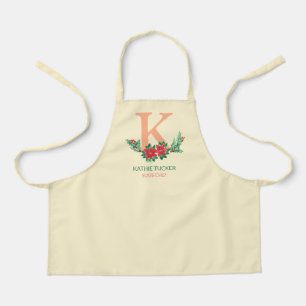 Personalised Monogram Christmas Sous Chef Apron