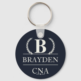 Personalised Monogram CNA Gift Key Ring