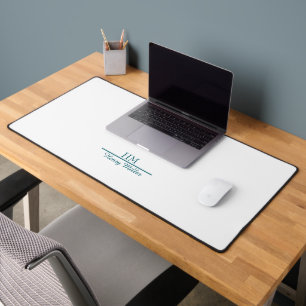 Personalised Monogram Desk Mat – Elegant Custom