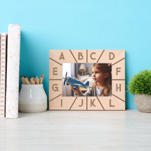 Personalised Monogram Elegant Modern Geometric Art Etched Frames