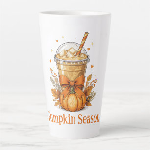 Personalised Monogram Fall Autumn Pumpkin Coffee Latte Mug
