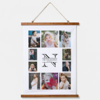 Personalised Monogram Family 10 Photo Collage