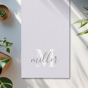 Personalised Monogram Family Name Yoga Mat